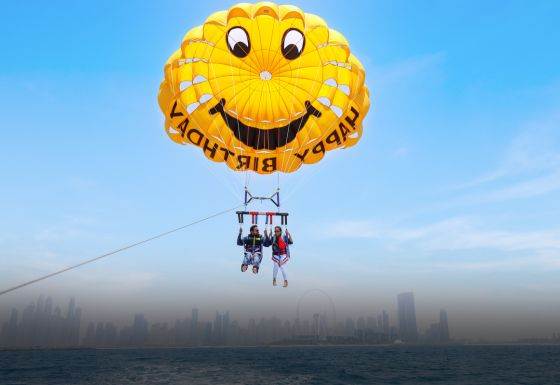 Special Birthday Parasailing Parachute in Dubai